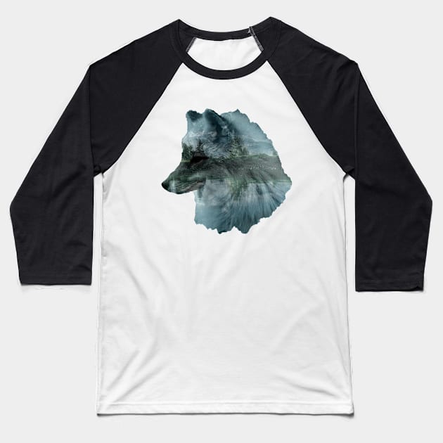 Kawaii mountain fox Baseball T-Shirt by AshStore